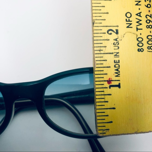 Anne Klein Teal Gradient Sunglasses Made In Italy - Picture 5 of 12